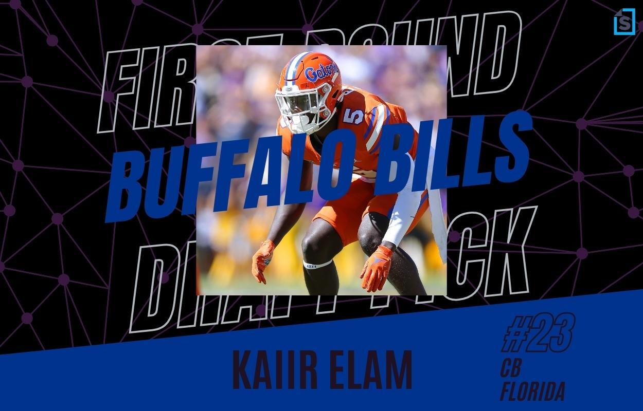 Florida CB Kaiir Elam is the Buffalo Bills draft pick in the first-round of the 2022 NFL Draft.