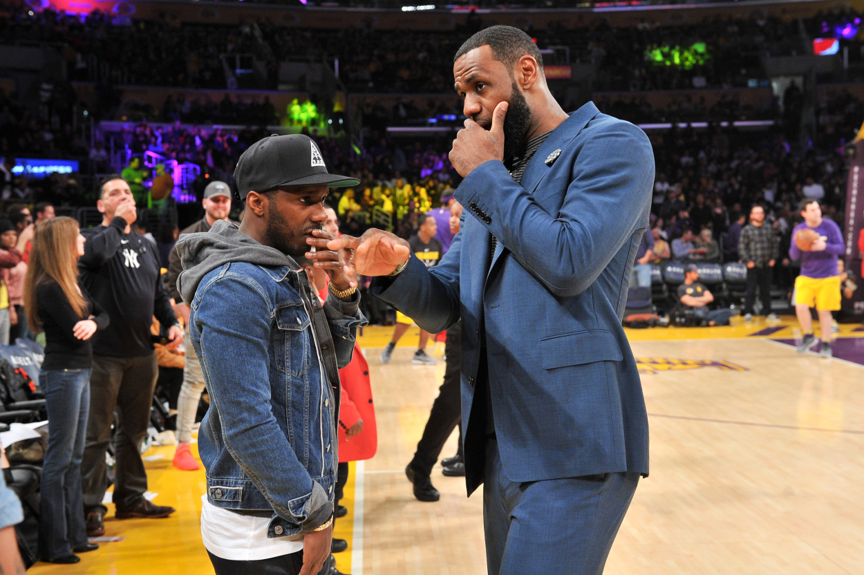 Agent Rich Paul and Los Angeles Lakers star LeBron James.
