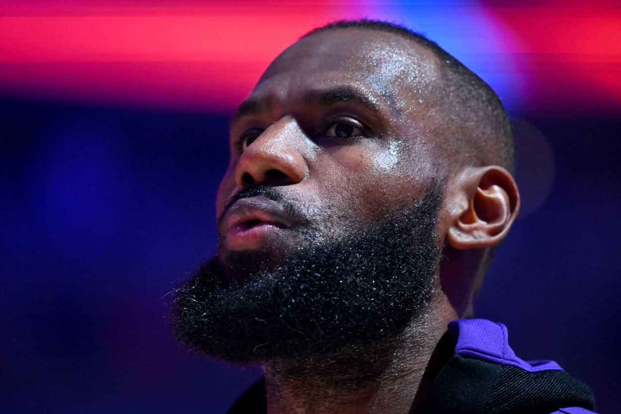 NBA legend and Los Angeles Lakers star LeBron James in 2022.