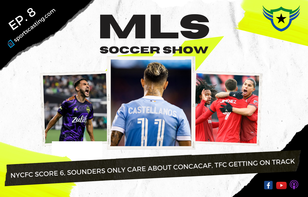 On this week's episode of the 'MLS Soccer Show' podcast, the host's discuss a blowout for NYCFC (center) and firings from D.C. United and the San Jose Earthquakes. Plus hot takes on the Seattle Sounders (left), Toronto FC (right), and more.