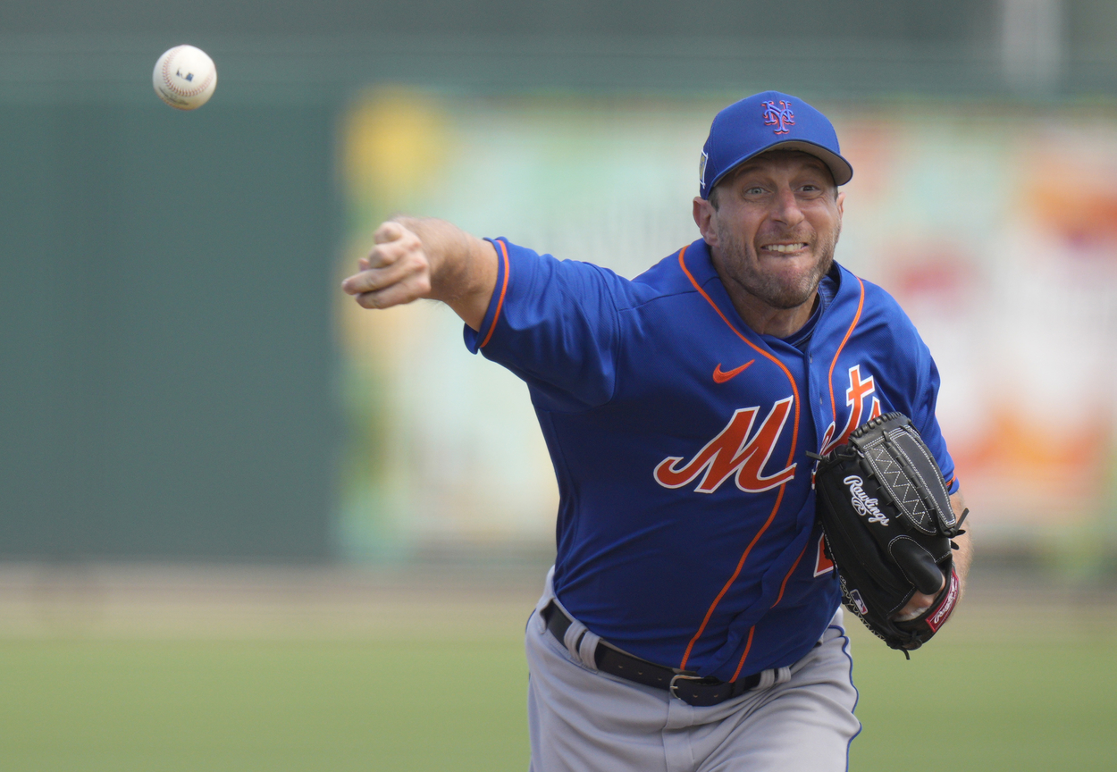 New York Mets pitcher Max Scherzer in 2022.
