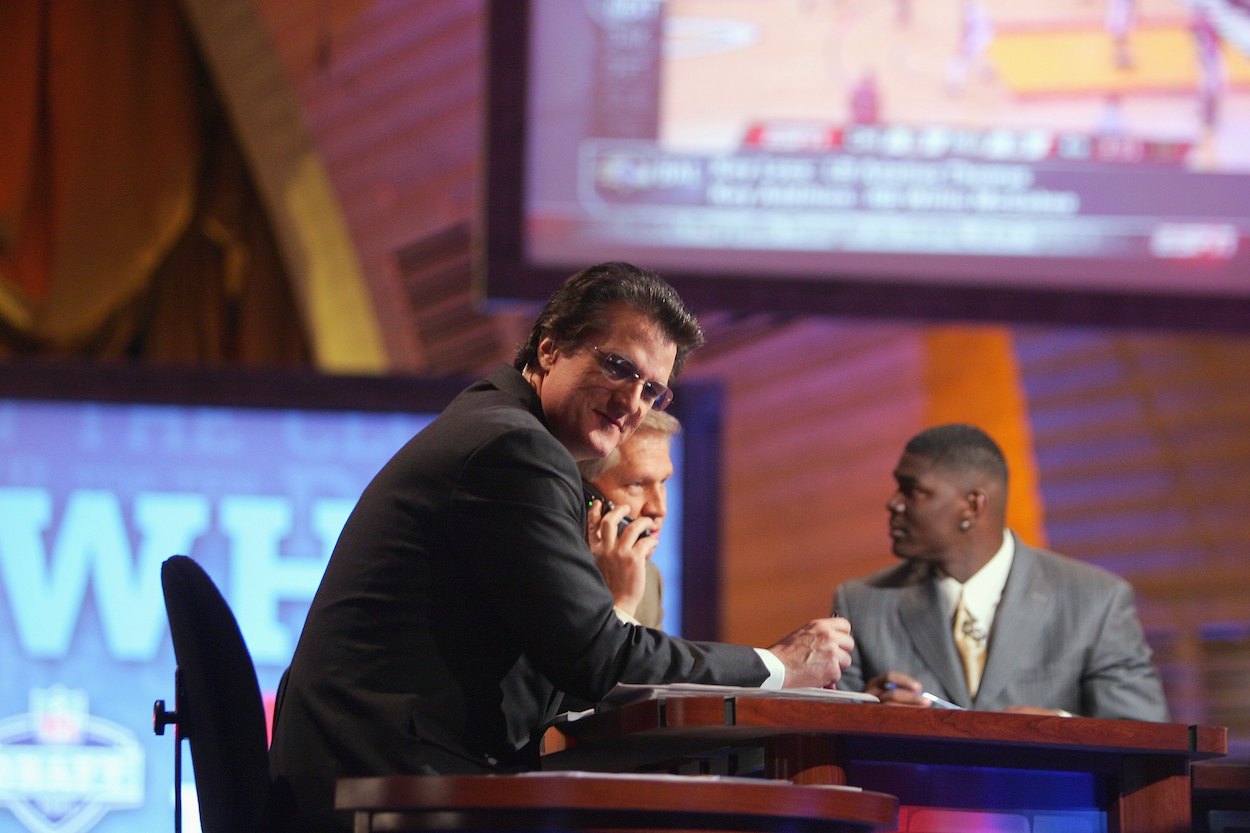 Mel Kiper Jr. looks on during the 2007 NFL Draft.