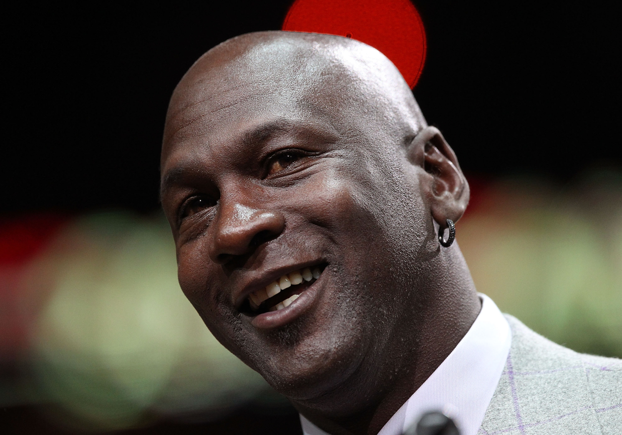 NBA legend Michael Jordan at a Chicago Bulls game in 2011.