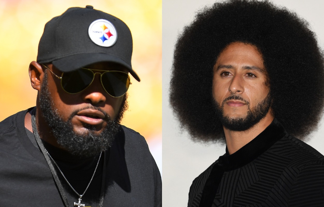 Pittsburgh Steelers head coach Mike Tomlin and former NFL quarterback Colin Kaepernick.