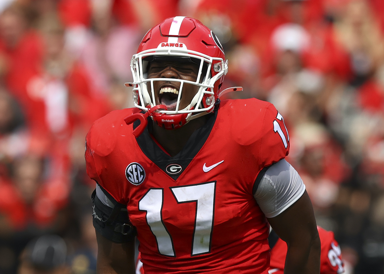 Nakobe Dean of the Georgia Bulldogs could be an NFL draft target of the New England Patriots.