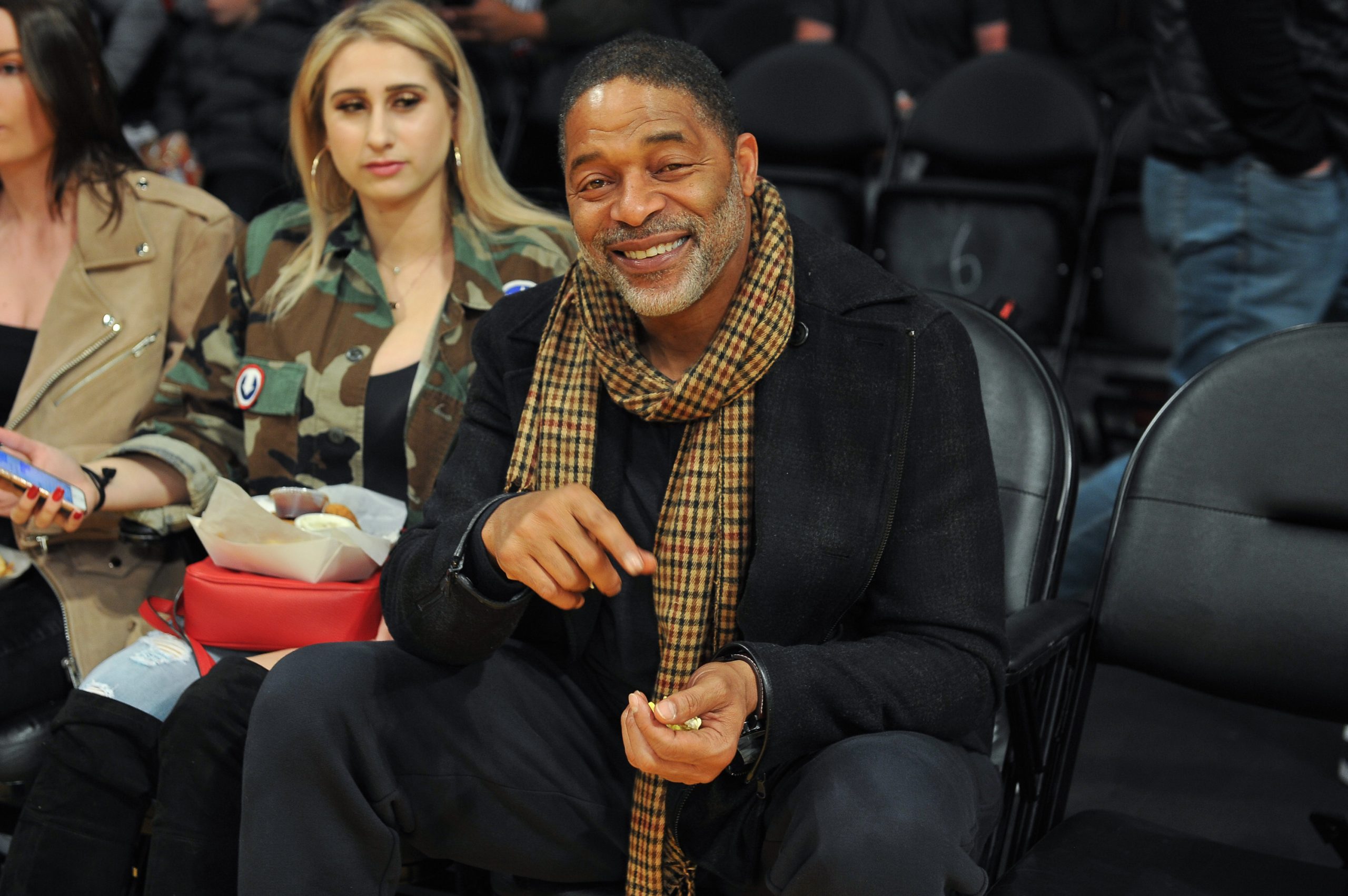 Norm Nixon attends a basketball game between the Los Angeles Lakers and the Oklahoma City Thunder.