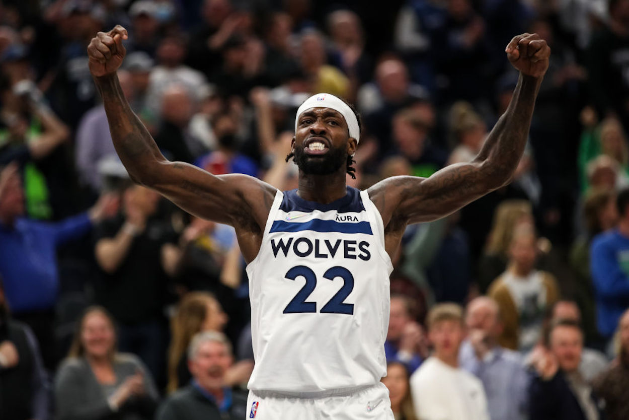 Minnesota Timberwolves guard Patrick Beverly reacts to a foul call.