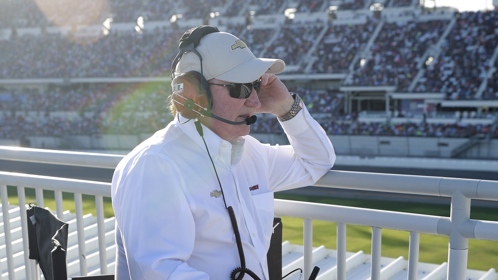 Team owner Richard Childress looks on during the NASCAR Cup Series' Daytona 500 on Feb. 20, 2022.