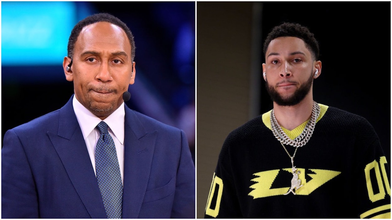 Stephen A. Smith and Ben Simmons.