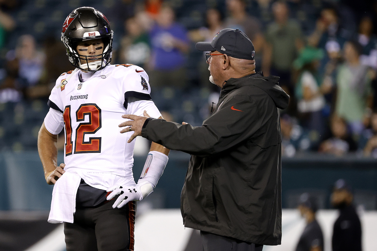 Tom Brady and Bruce Arians for the Buccaneers.