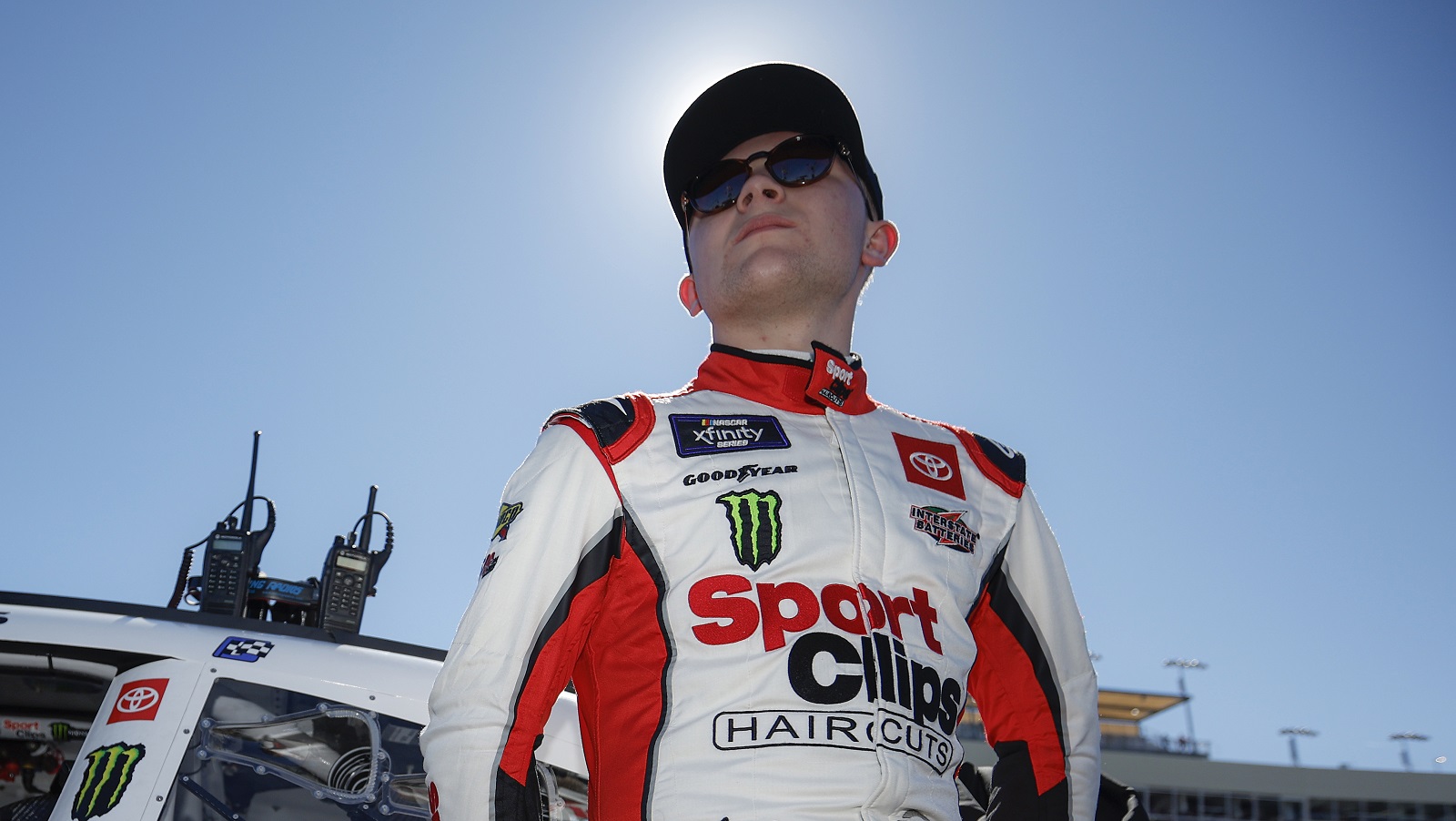 Ty Gibbs waits on the grid during ceremonies prior to the NASCAR Xfinity Series United Rentals 200 at Phoenix Raceway on March 12, 2022. | Sean Gardner/Getty Images