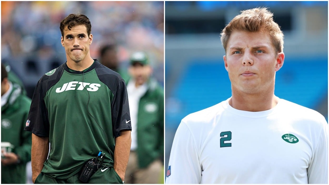 Brady Quinn (L) and Zach Wilson (R)