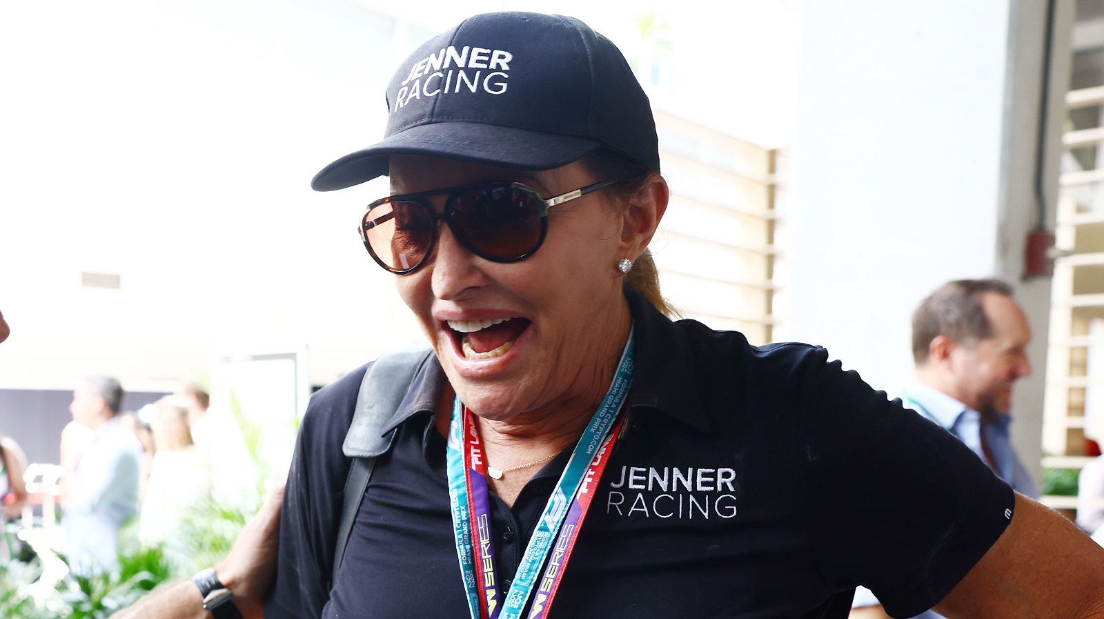 Caitlyn Jenner in the paddock prior to the Formula 1 Grand Prix of Miami on May 8, 2022.