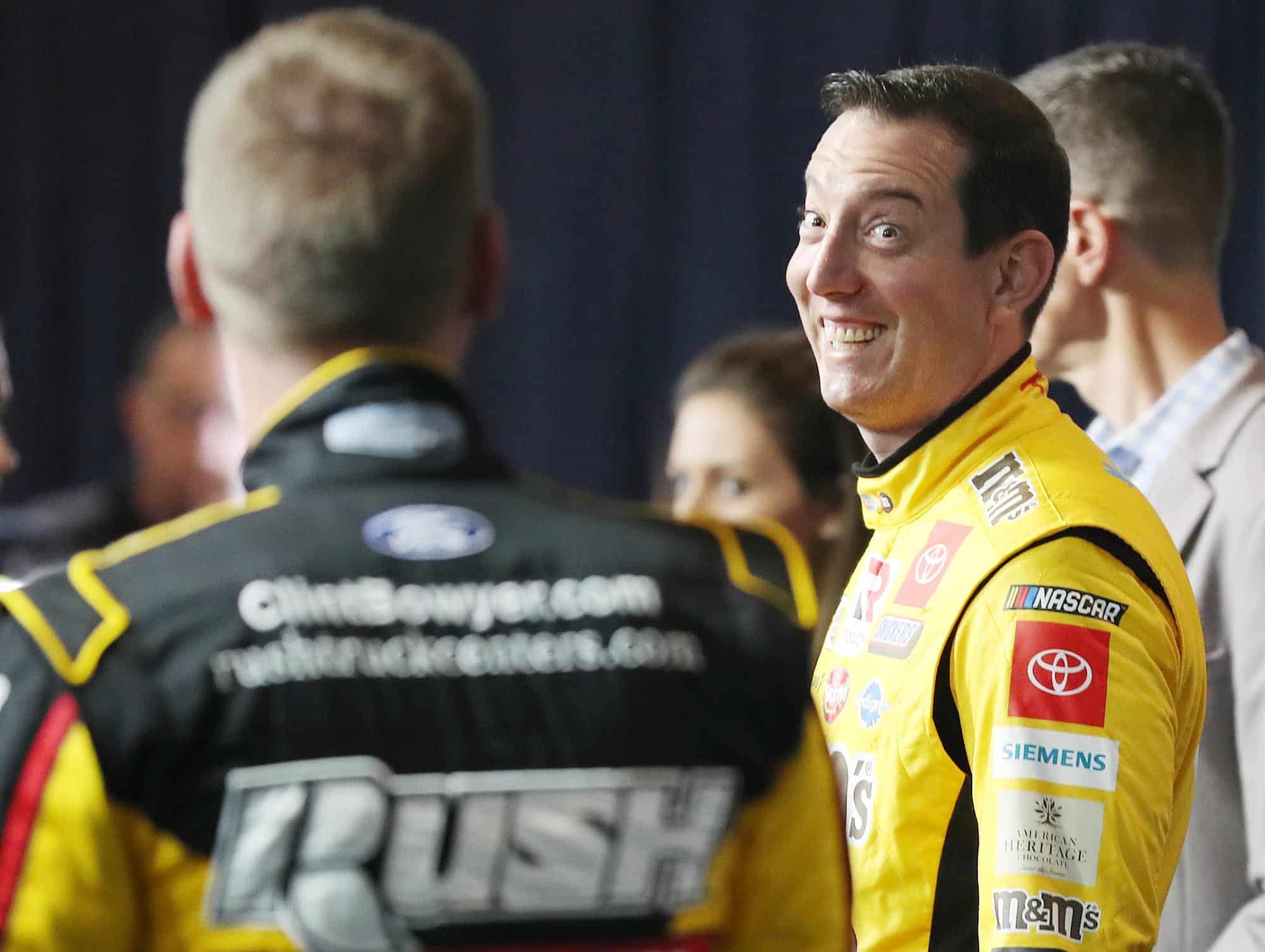 Clint Bowyer and Kyle Busch joke