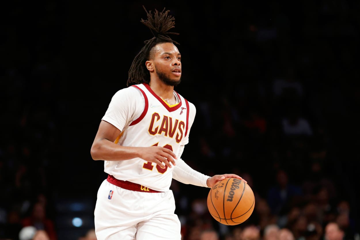 Cleveland Cavaliers guard Darius Garland against the Brooklyn Nets in 2022.