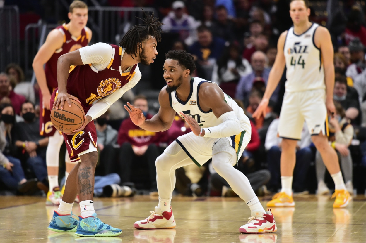 Cleveland Cavaliers star Darius Garland and Utah Jazz guard Donovan Mitchell.