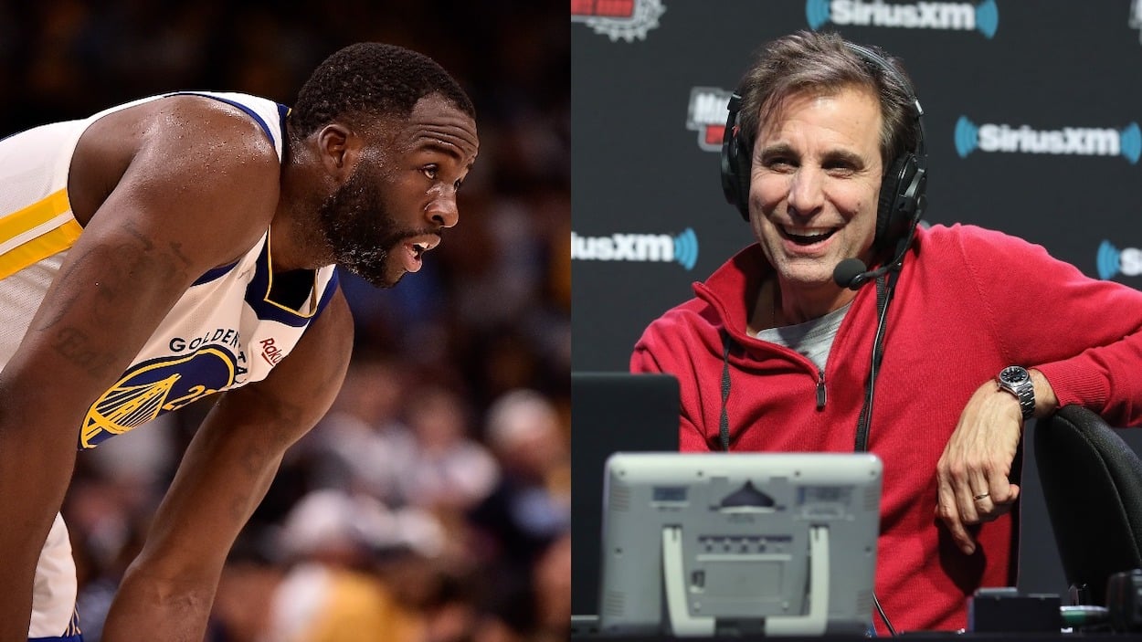 (L-R) Golden State Warriors star Draymond Green, and sports talk radio legend Chris "Mad Dog" Russo.