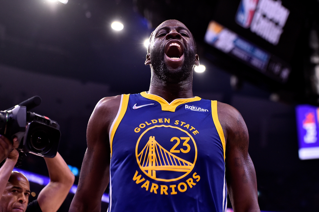 Golden State Warriors star Draymond Green during Game 1 of the 2022 Western Conference semifinals against the Memphis Grizzlies.