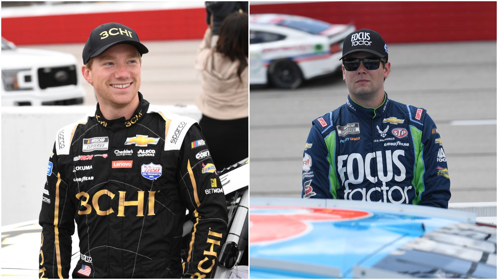 NASCAR Cup Series drivers Tyler Reddick and Erik Jones.