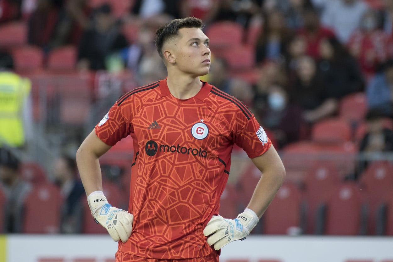 Gabriel "Gaga" Slonina, seen here during an MLS game, could be headed to Real Madrid.