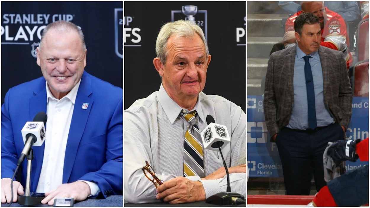 Jack Adams Award finalists Gerard Gallant, Darryl Sutter, and Andrew Brunette