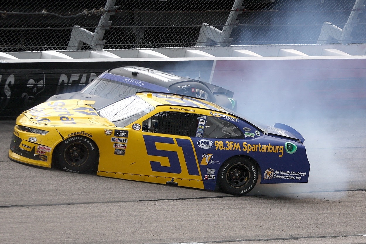 Jeremy Clements NASCAR throwback weekend Darlington Raceway