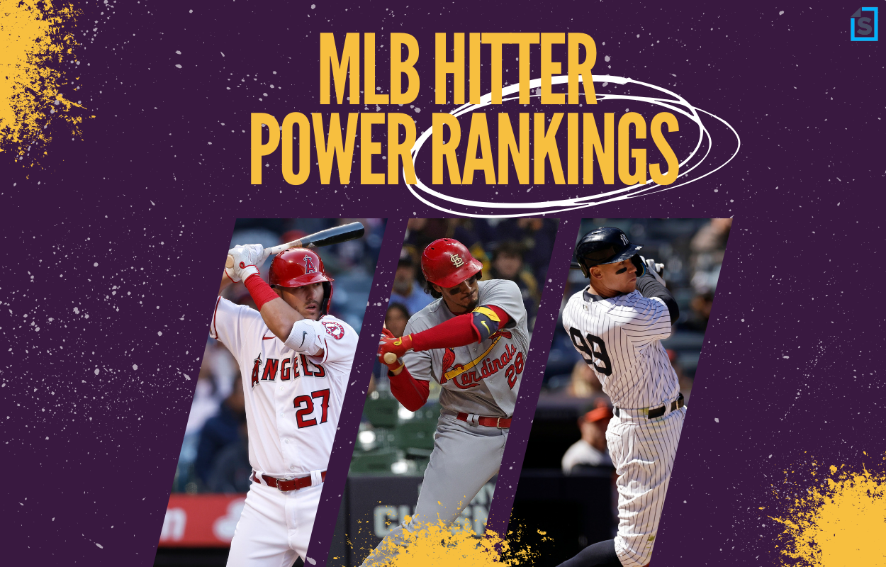 Mike Trout, Nolan Arenado, and Aaron Judge all feature in the MLB Hitter Power Rankings