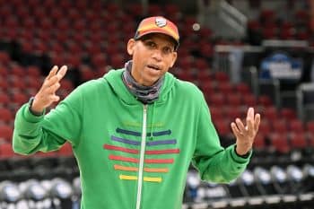 Reggie Miller during the 2022 NCAA Men's Basketball Tournament