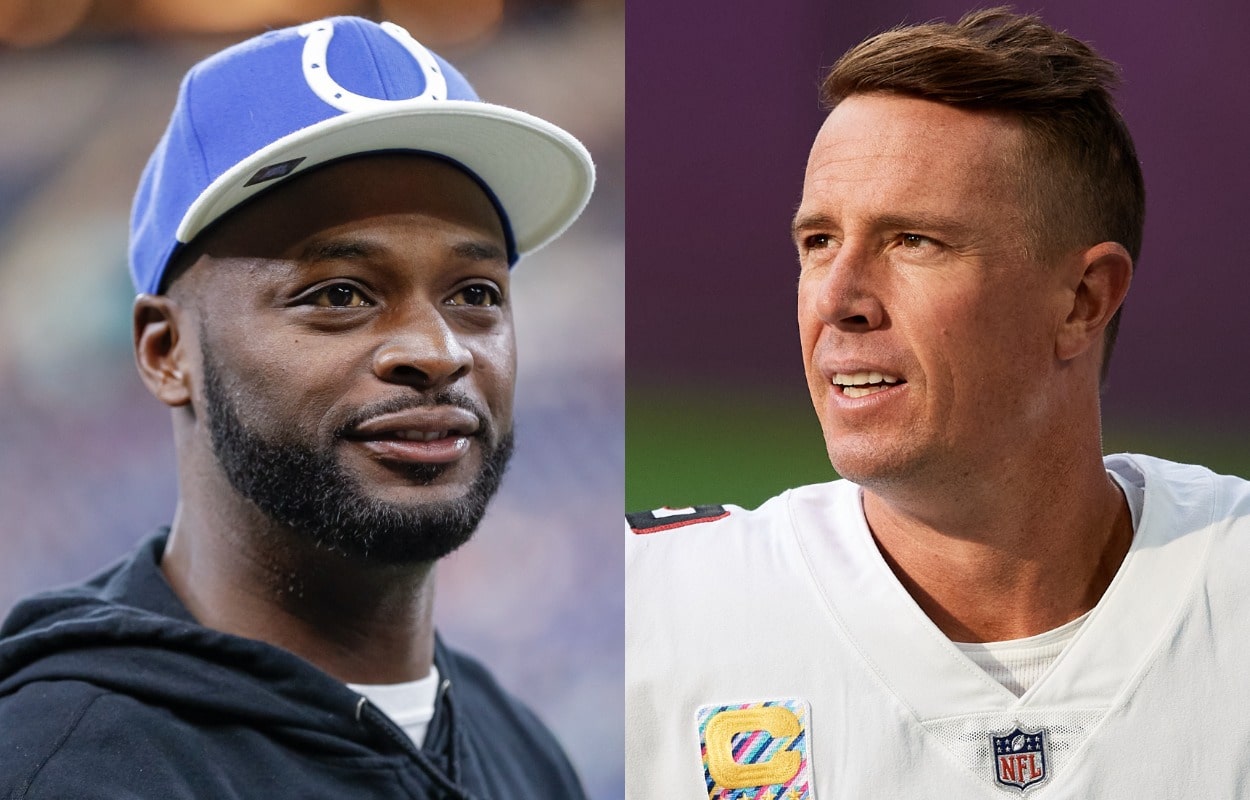 NFL legend Reggie Wayne and Indianapolis Colts quarterback Matt Ryan.