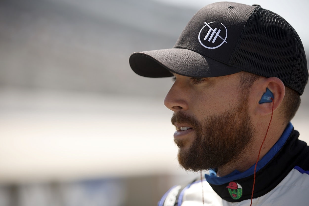 Ross Chastain during practice for the 2022 NASCAR Cup Series DuraMAX Drydene 400 presented by RelaDyne