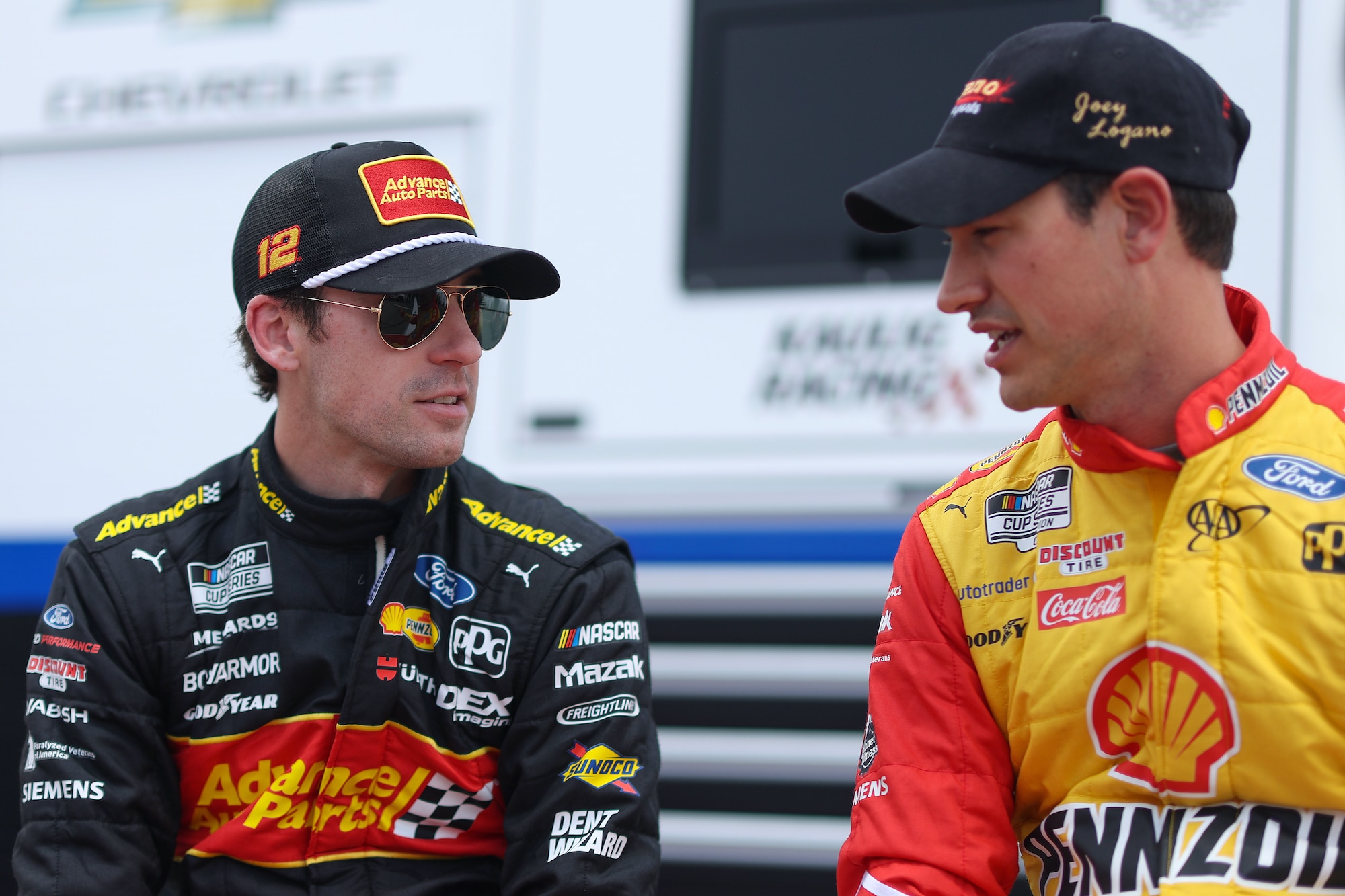 Ryan Blaney and Joey Logano talk