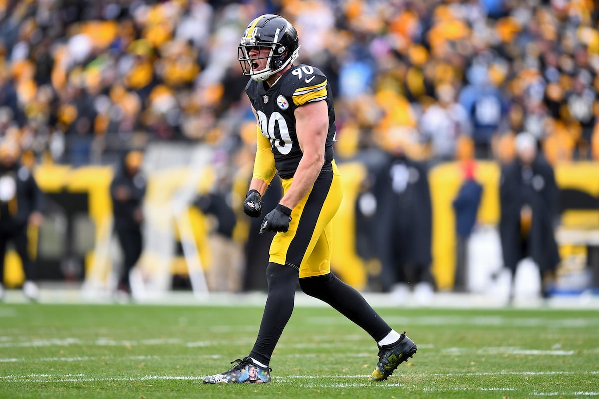 T.J. Watt celebrates