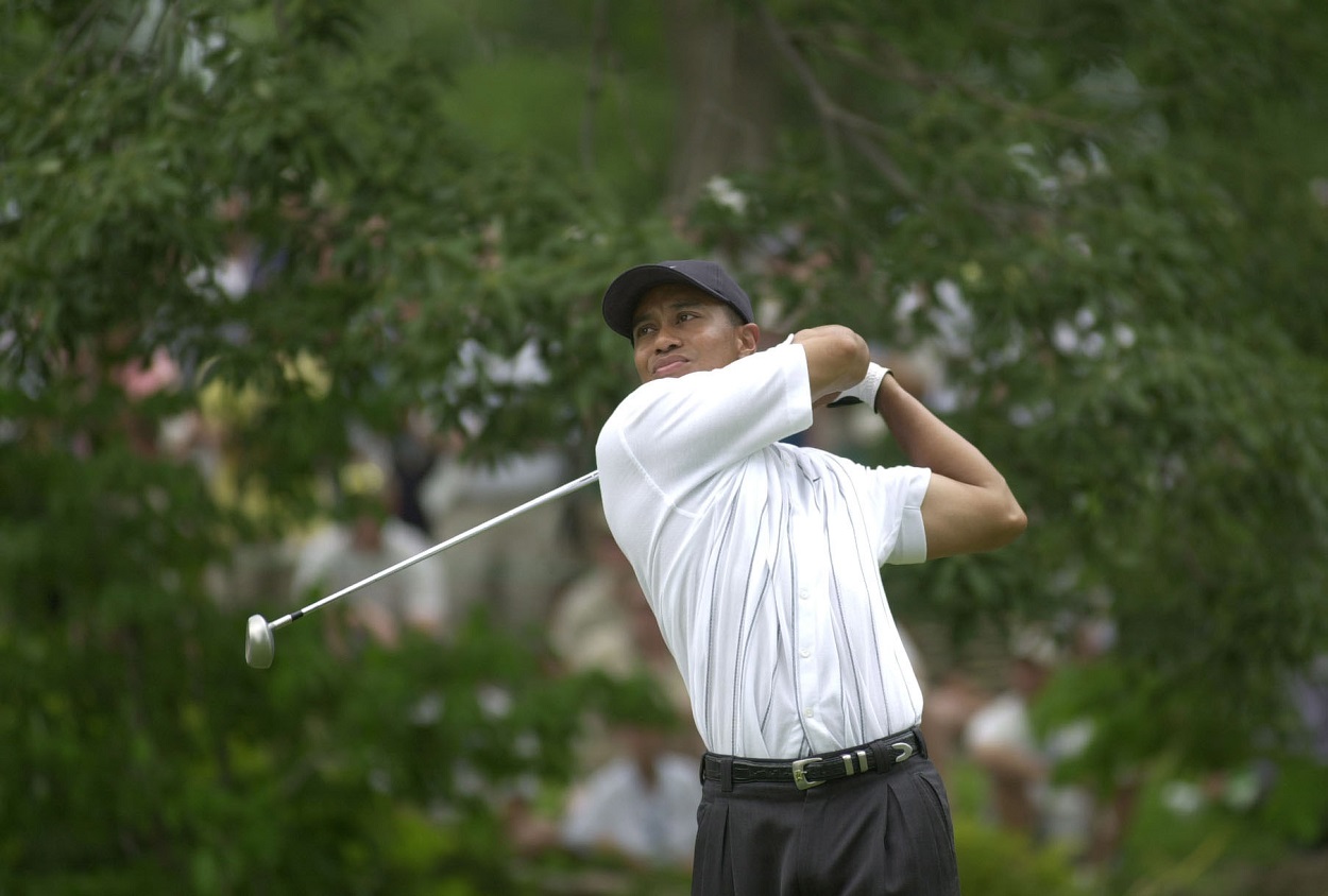 Tiger Woods at the 2001 U.S. Open at Southern Hills Country Club
