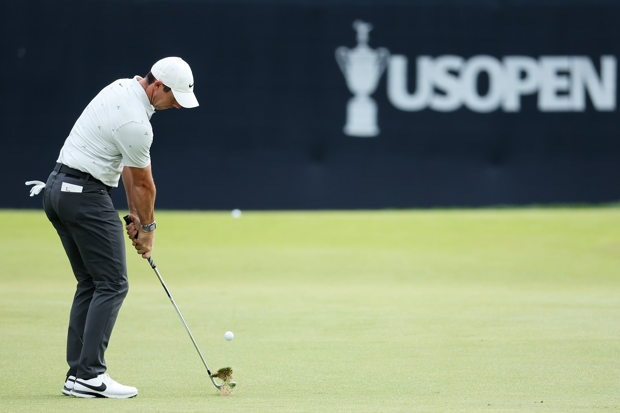 Rory McIlroy practices ahead of the 2022 U.S. Open