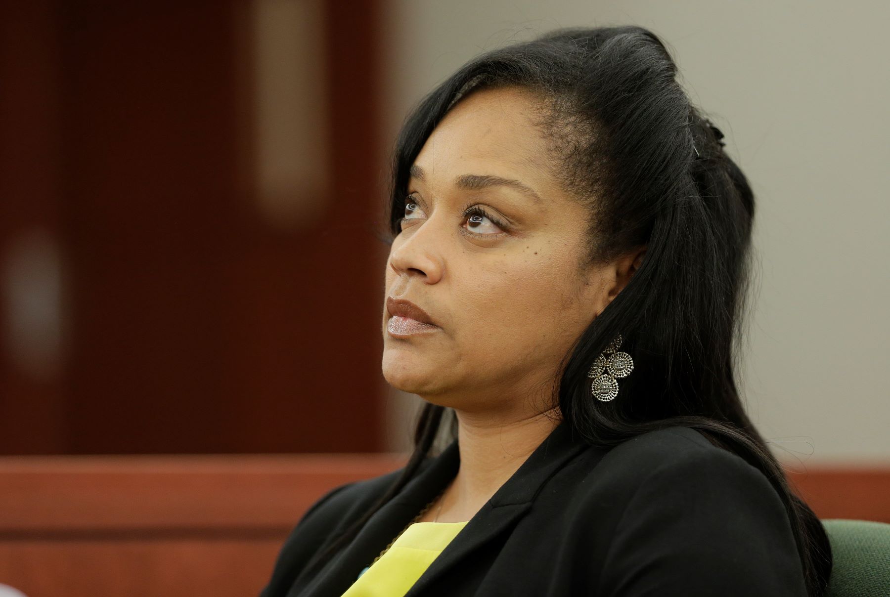 Arnelle Simpson, daughter of O.J. Simpson, at Clark County District Court in Las Vegas, Nevada
