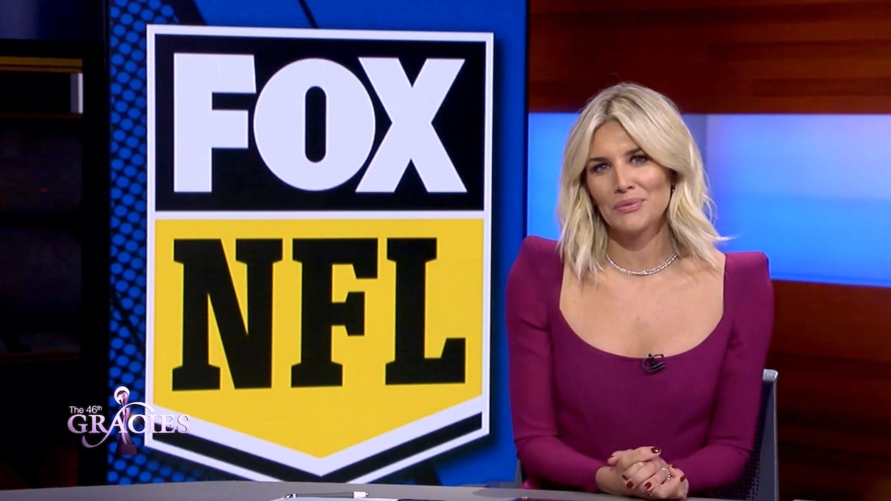Charrisa Thompson, seen here on the Fox NFL show, is reportedly finalizing a deal to host the 'Thursday Night Football' pregame show on Amazon Prime Video.