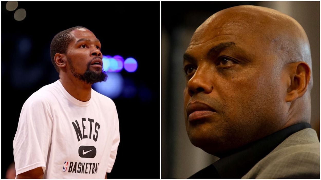 Kevin Durant (L) and Charles Barkley (R)
