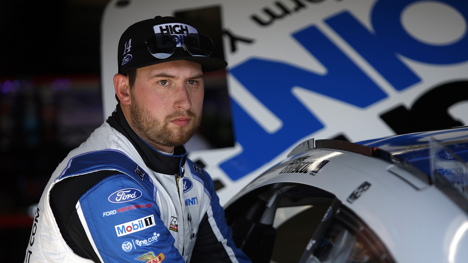 Chase Briscoe prepares to practice for the NASCAR Cup Series Enjoy Illinois 300 at WWT Raceway on June 3, 2022 in Madison, Illinois.
