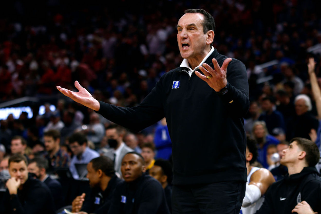 Coach K Once Put on a Helmet and Somersaulted Into the Locker Room to Teach His Blue Devils a Lesson