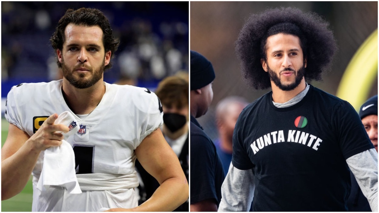 Colin Kaepernick Appears to Have a Potentially Important Las Vegas Raiders Ally in Derek Carr