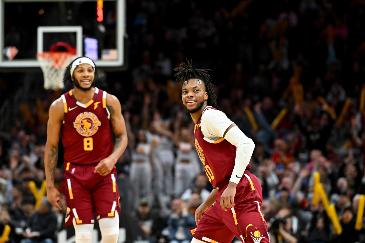 Cleveland Cavaliers star Darius Garland during a game against the Philadelphia 76ers in 2022.