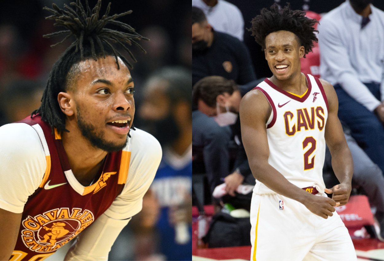 Cleveland Cavaliers guards Darius Garland and Collin Sexton.