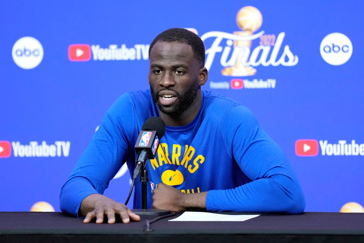 Golden State Warriors forward Draymond Green after Game 2 of the 2022 NBA Finals.