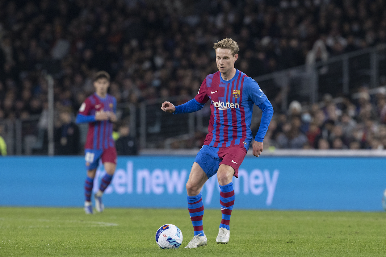 Manchester United transfer news is that Barcelona turned down a $73 million offer for Frenkie de Jong (pictured).