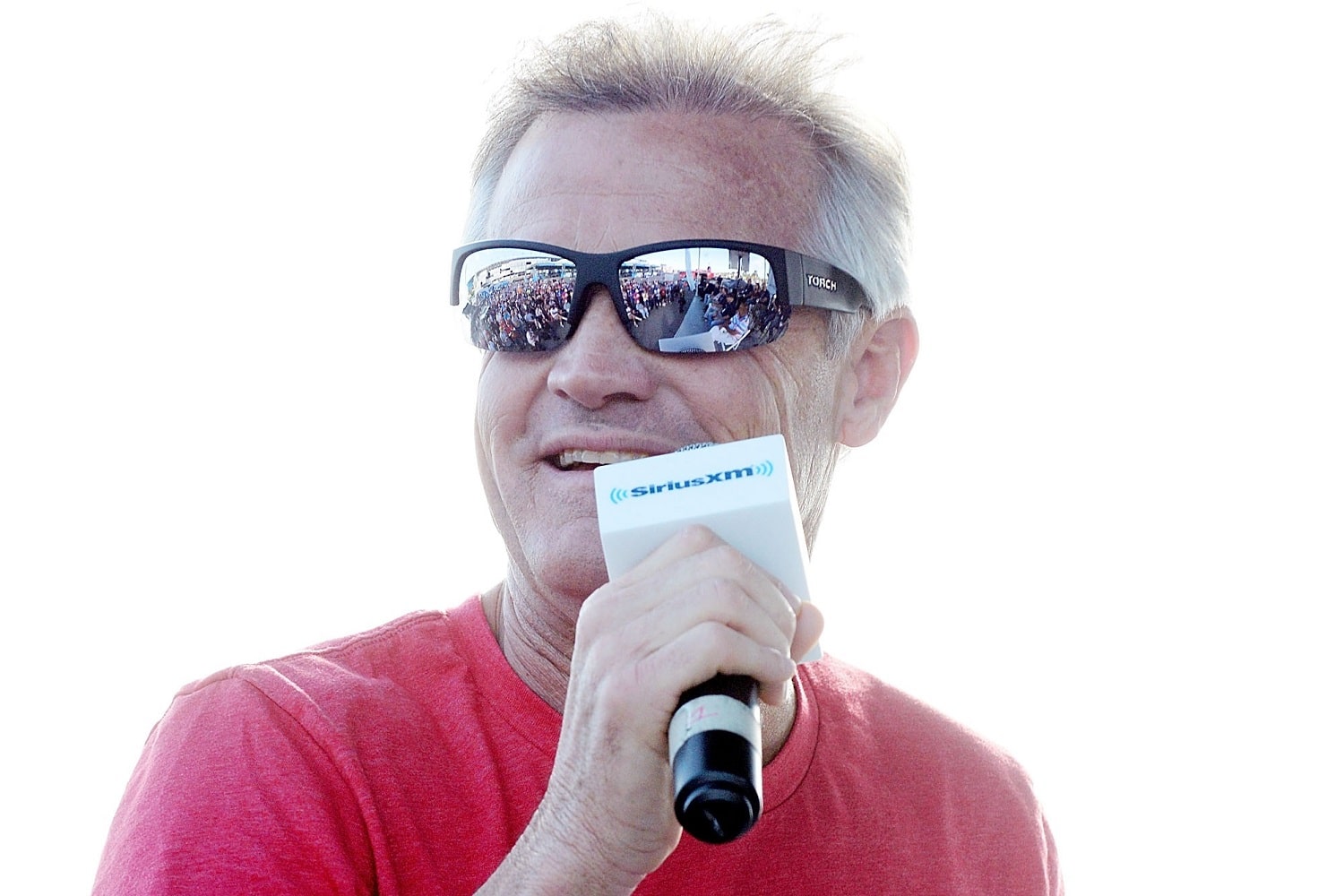 Kenny Wallace speaks at the SiriusXM NASCAR Radio at the Daytona 500 on Feb. 15, 2018, in Daytona Beach, Florida.  |  Gerardo Mora/Getty Images for SiriusXM