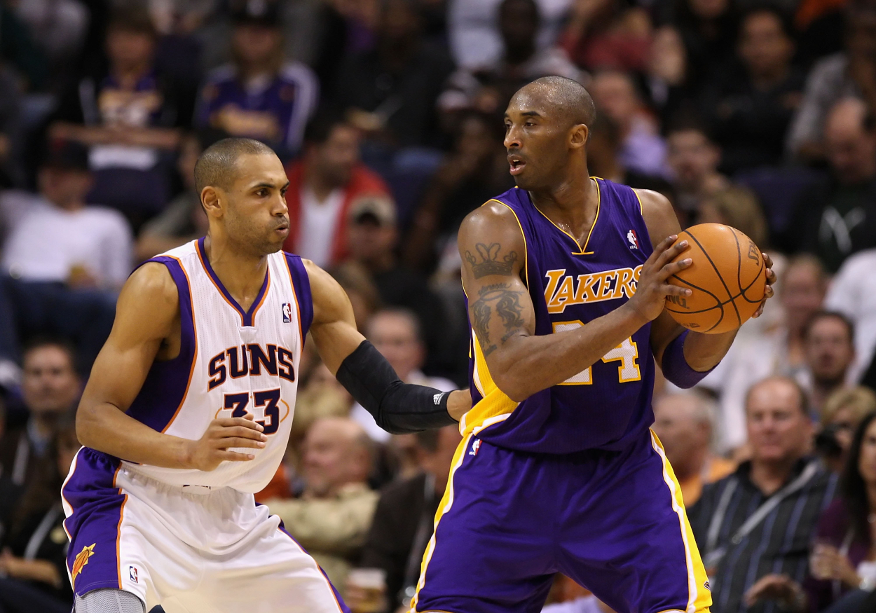 Former NBA player Grant Hill and Los Angeles Lakers legend Kobe Bryant.