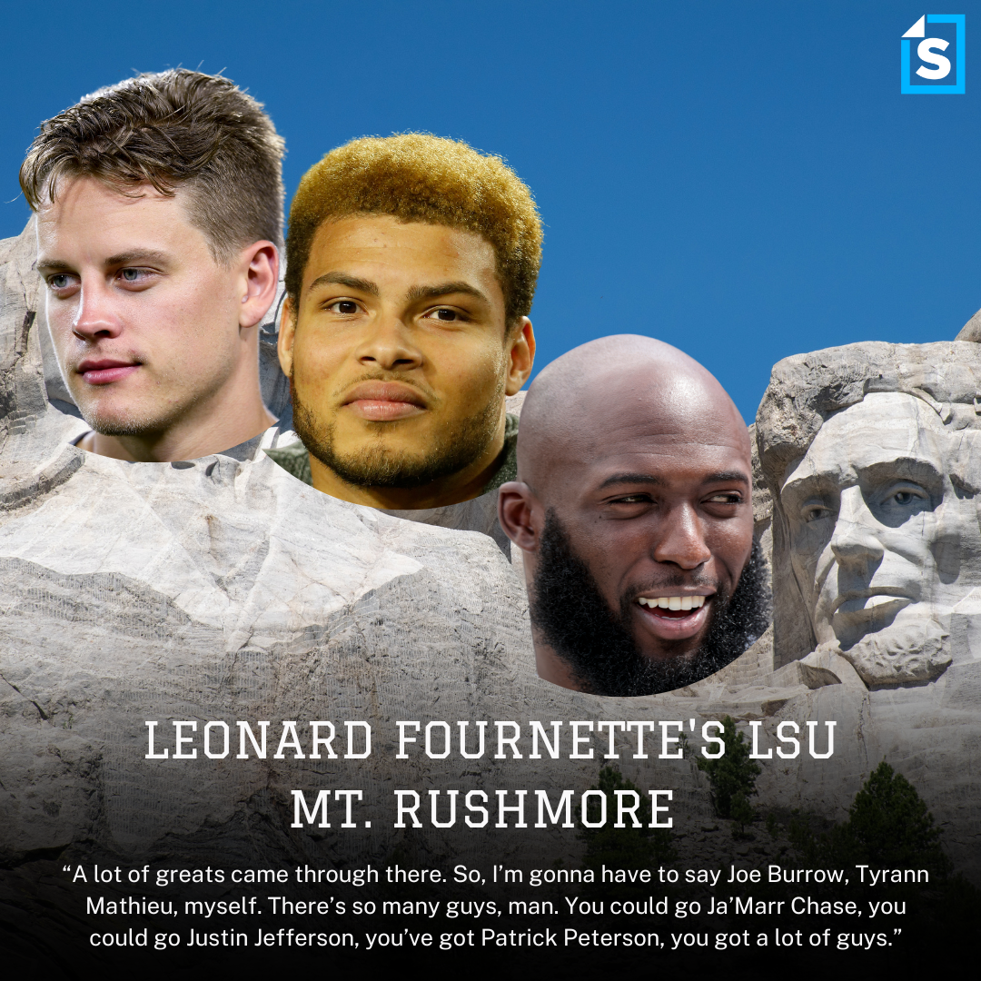 Joe Burrow, Tyrann Mathieu, Leonard Fournette Feature on Leonard Fournette’s LSU Mount Rushmore