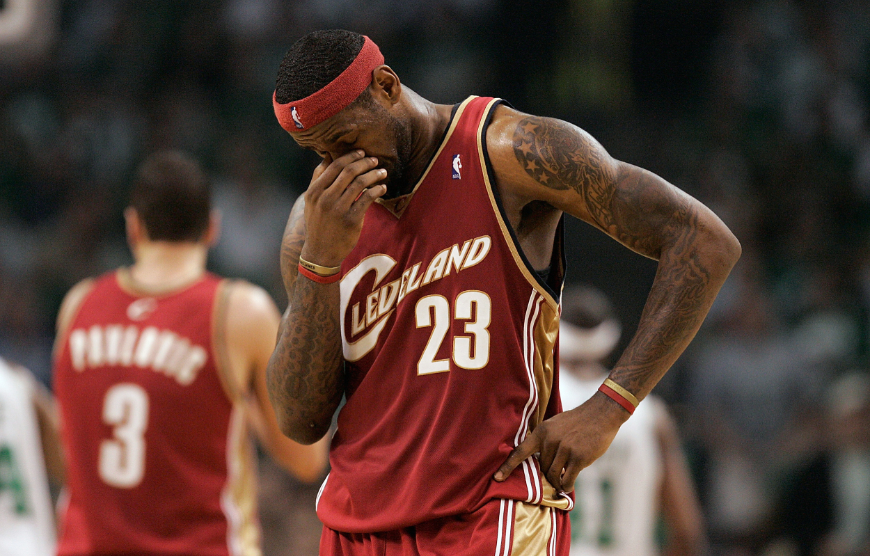 LeBron James during the 2008 NBA Playoffs.