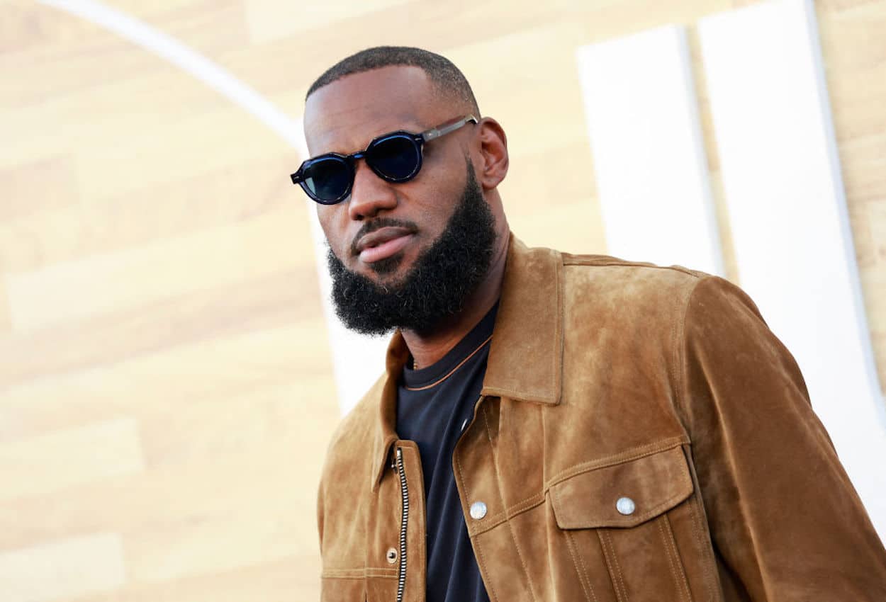 LA Lakers star LeBron James at a 2022 premier.