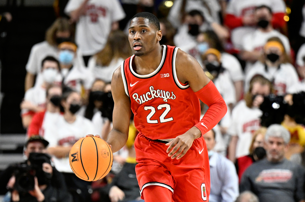 Former Ohio State star Malaki Branham, who the Cleveland Cavaliers should consider selecting in the 2022 NBA Draft.